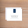 Chic Initial personal note card (if you choose to print with us, you will also receive envelopes with your note cards)