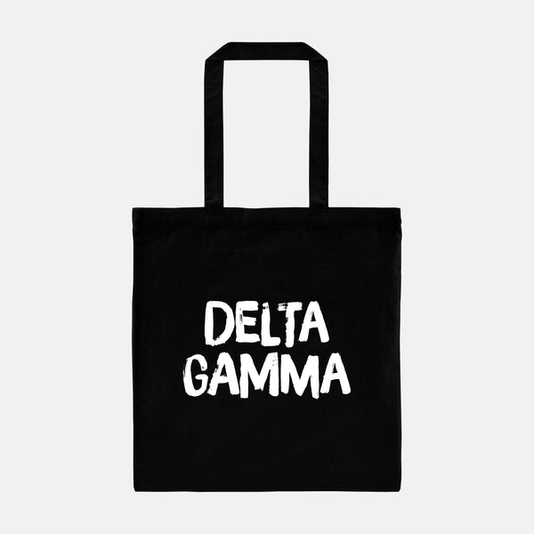 Delta Gamma Black and White Greek Tote