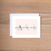 Delta Delta Delta Sorority Note Cards in Marble and Blush