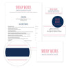 Simply Preppy Sorority Packet shown in Strawberry & Night