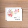 Geometric Bouquet Folded Note Cards