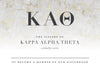 Kappa Alpha Theta Golden Marble Bid Card