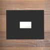 Golden Dots sorority packet mailing label on Black presentation envelope