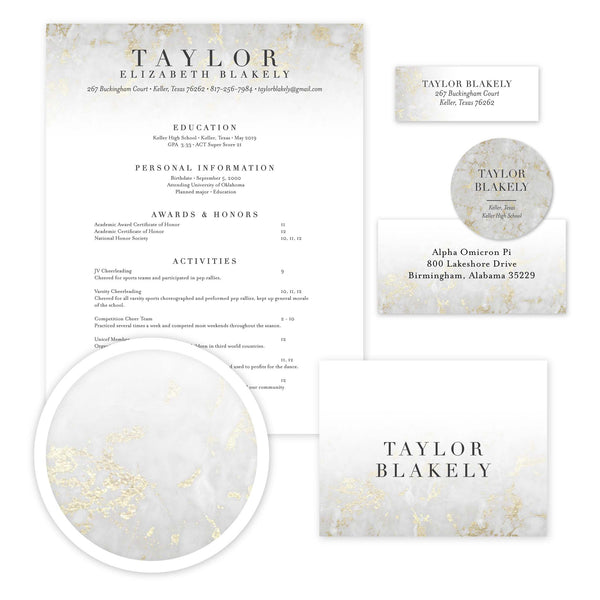 Please note: This design features digitally printed faux foil to mimic the look of real gold foil; Real gold foil is not utilized. 