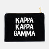 Kappa Kappa Gamma Black and White Greek Cosmetic Bag