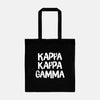 Kappa Kappa Gamma Black and White Greek Tote