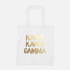 Kappa Kappa Gamma Gold Foil Greek Tote