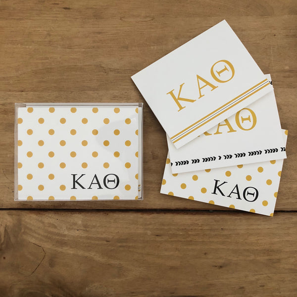 Kappa Alpha Theta Mixed Greek Note Cards