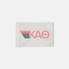 Kappa Alpha Theta Watermelon Retro Stripes Greek Letter Flag