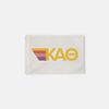 Kappa Alpha Theta Sunflower Retro Stripes Greek Letter Flag