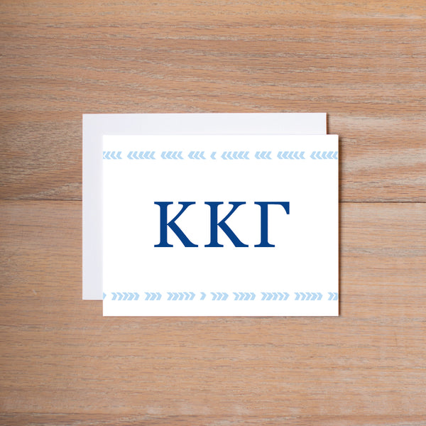 Kappa Kappa Gamma Boho Sorority Note Cards