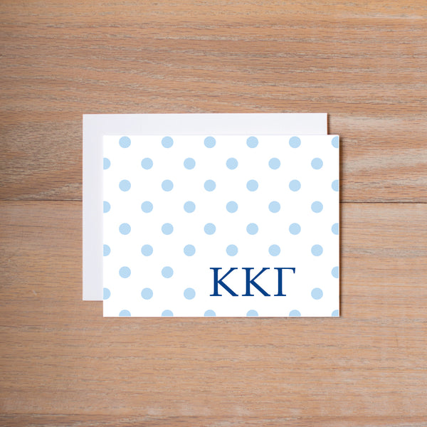 Kappa Kappa Gamma Dotted Sorority Note Cards
