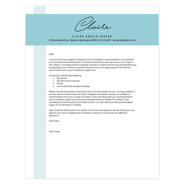 Pool Cover letter template
