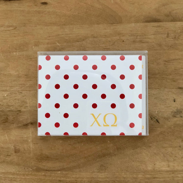 Chi Omega Mixed Greek Note Cards