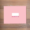 Modern Watercolor Mailing Label shown in Peony