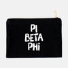 Pi Beta Phi Black and White Greek Cosmetic Bag