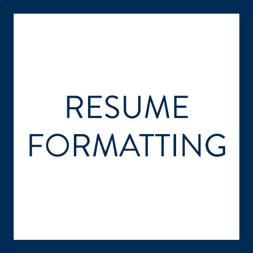 Resume Formatting