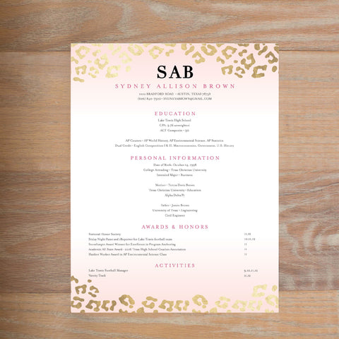 Please note: This design features digitally printed faux foil to mimic the look of real gold foil; Real gold foil is not utilized. 