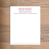 Simply Preppy social resume letterhead without formatting shown in Strawberry & Night