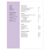 Plum Multi-page resume (2nd page) template