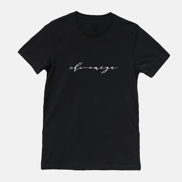Chi Omega Sorority Script T-shirt