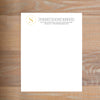 Simply Modern Initial social resume letterhead without formatting shown in in Mustard