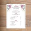 Soft Succulents social resume letterhead with full formatting in Wine & Black