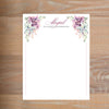 Soft Succulents social resume letterhead without formatting in Wine & Black version 2