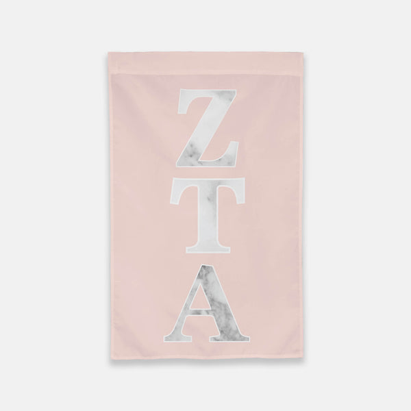 Zeta Tau Alpha Vertical Greek Letter Flag