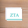 Zeta Tau Alpha Preppy Sorority Note Cards