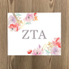 Zeta Tau Alpha Geometric Bouquet Art Print