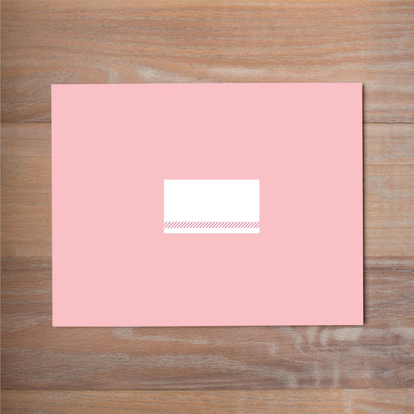 Big Name mailing label shown on Blossom presentation envelope (available as an add-on to your purchase)