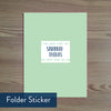 Boho Chic folder sticker