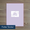 Delicate Lace folder sticker
