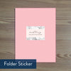 Marble Blush folder sticker