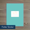 Sweet Monogram folder sticker