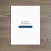 Deco Band Personalized Folder Sticker shown in Night & Cobalt