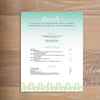 Fresh Paisley social resume letterhead with full formatting shown in Sea Glass