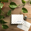 Golden Dots Folded Note Cards