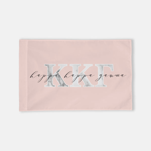 Kappa Kappa Gamma Horizontal Greek Letter Flag