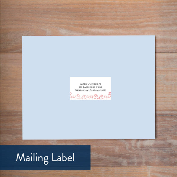 Cheetah Glimmer mailing label