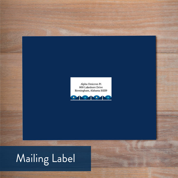 Deco Band mailing label