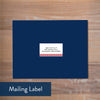 Pool Lattice Monogram mailing label