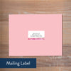 Modern Watercolor mailing label
