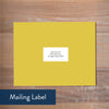 Simply Modern Initial mailing label