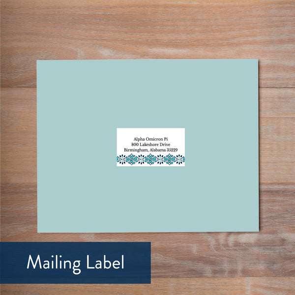 Tile Border mailing label