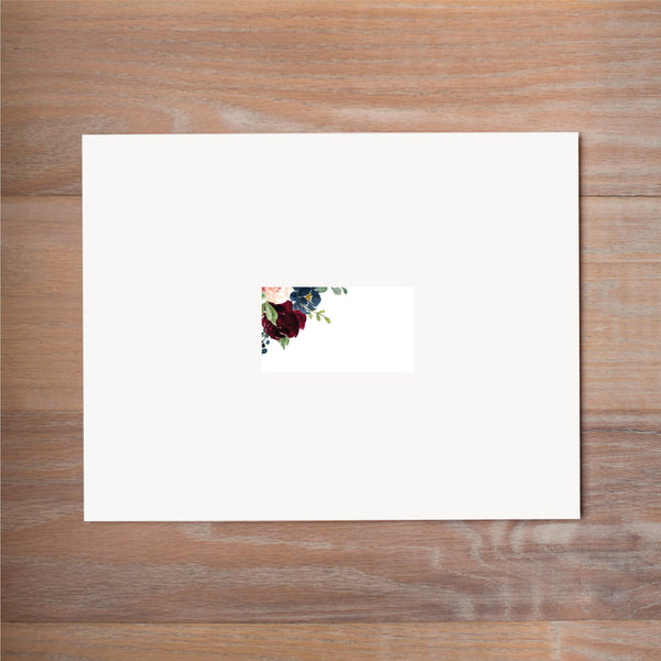 Moody Garden mailing label shown on White presentation envelope (available as an add-on to your purchase)