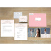 Marble Blush Sorority Packet with blossom presentation envelope