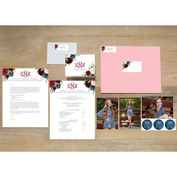 Moody Garden Sorority Packet with blossom presentation envelope