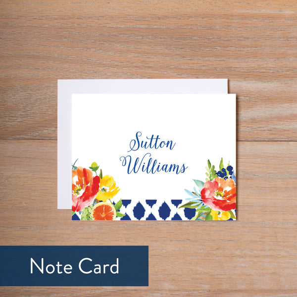 Citrus Garden note card